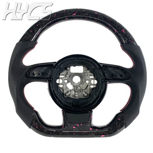 Volante de Fibra de Carbono Forjado para <span class=keywords><strong>Audi</strong></span> <span class=keywords><strong>A1</strong></span> A5 B8.5 <span class=keywords><strong>S3</strong></span> S4 S5 S6 S7 RS RS3 RS4 RS5 RS6 RS7 S8 Q3, Estilo Racing - Product Image 1