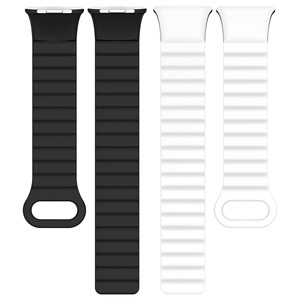 Bracelet magnétique en caoutchouc Tschick adapté au connecteur métallique en silicone Xiaomi Mi Band 8 <span class=keywords><strong>Pro</strong></span> adapté aux accessoires Redmi Watch <span class=keywords><strong>4</strong></span> - Product Image 3