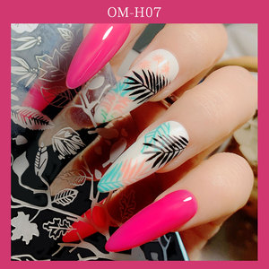 Placa Rectangular de Acero Inoxidable para Estampado de Uñas, Patrón Floral, Plantilla de Transferencia de Esmalte, Placas de Estampado para Arte de Manicura - Product Image 6