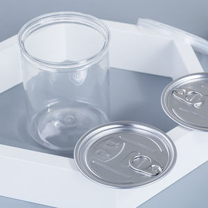 Pot alimentaire en plastique cylindrique de 250 ml/300 ml/500 ml avec couvercle à vis sans BPA pour aliments pour bébés, chocolat et sucre - Product Image 2