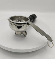 304 Edelstahl 1 Tasse/2 Tasse 58mm Kaffeefilter öffner Espresso Kaffee Doppel aus güsse Sieb träger mit Boden