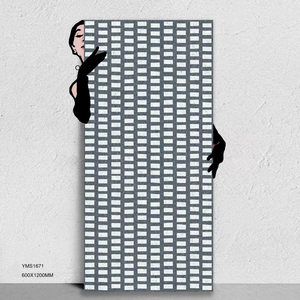 Vente directe d'usine : <span class=keywords><strong>carreaux</strong></span> <span class=keywords><strong>de</strong></span> <span class=keywords><strong>terrazzo</strong></span> gris à <span class=keywords><strong>carreaux</strong></span> 600*1200mm, antidérapants, design best-seller pour sol et mur - Product Image 1