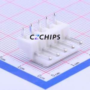 S5P-VH(LF)(SN) Wire-to-Board Pin Header Bent Lead Through Hole,P=3.96mm Connector 1x5P 3.96mm Right Angle Insert VH - Product Image 2
