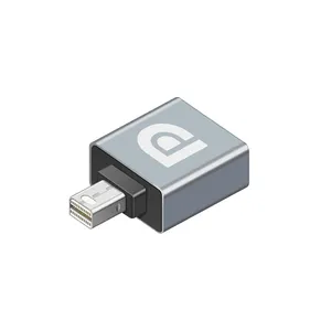 Grosir 8K Mini DisplayPort Ke DisplayPort Adapter dengan Mini DP Pria Ke DP Wanita Converter untuk 7680X4320 HDTV Monitor