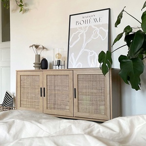 Latest Design <strong>Rattan</strong> Media <strong>Unit</strong> Console Living Room Furniture White Wood <strong>Tv</strong> Stand Cabinet - Product Image 5