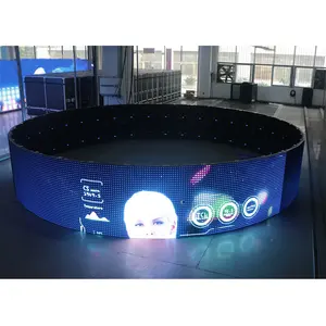 유연한 화면 P2.5 디스플레이 P2 Ecran Led 풀 컬러 P 4mm 실내 유연한 Led 비디오 벽 패널 디스플레이 스크린 중국에서