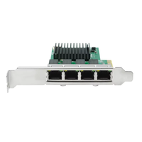 Tarjeta de Red Ethernet Interna PCIe Gigabit de 4 Puertos para Estaciones de Trabajo de Alto Rendimiento Empresarial, Disponible en Stock