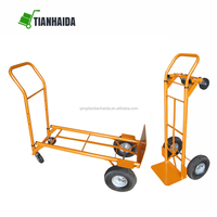 Chariot à main pliable avec roues, chariot utilitaire portable, chariot à main avec poignée réglable, chariot pliable pour le déménagement