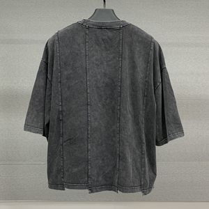Streetwear Printed Graphic Tshirts Vintage Distressed t <b>Shirt</b> Manufacturer <b>Patchwork</b> Heavyweight Acid Wash Men's T-<b>shirt</b> - Product Image 2