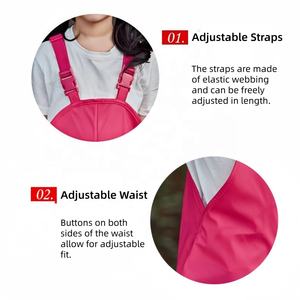 Pantalon de pluie ajustable pour enfants, imperméable, résistant à la saleté, réfléchissant, pour les sorties par temps de pluie et les événements en plein air - Product Image 3