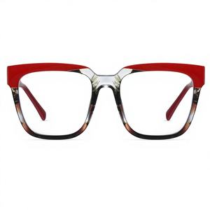 Lunettes optiques de luxe pour femmes, monture carrée intégrale en TR90, anti-lumière bleue, légères, design classique, pour utilisation en extérieur et sur ordinateur - Product Image 1