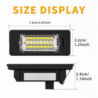 OTnhaee Nouvelle version améliorée 42SMD LED Lampe de plaque d'immatriculation 12V Canbus pour Audi A4 B8 A5 Q5 S5 TT A1 S4 A6 A7 2008-2013