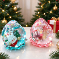 Jouet anti-stress souple en forme de goutte d'eau à remontée lente pour Noël 2026, jouet souple transparent en forme de goutte d'eau pour enfants