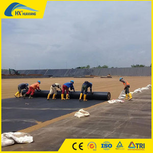 Mịn Đen <span class=keywords><strong>HDPE</strong></span> LLDPE không thấm nước geomembrane cho nông nghiệp Pond Liner - Product Image 2