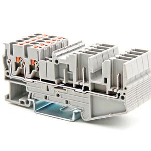 PT QUATTRO 2 in 2 OUT 2,5mm 4mm 800V Top Entry Feder Din Rail Terminal Block mit UL CE-Zertifikat - Product Image 2