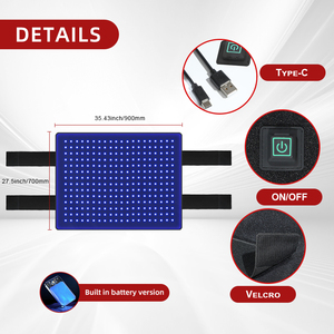 Taille personnalisée Longueur d'onde Portable 440nm 660nm 850nm Chevaux Thérapie équine Coussinets de thérapie par la lumière bleue pour le dos des chevaux - Product Image 5