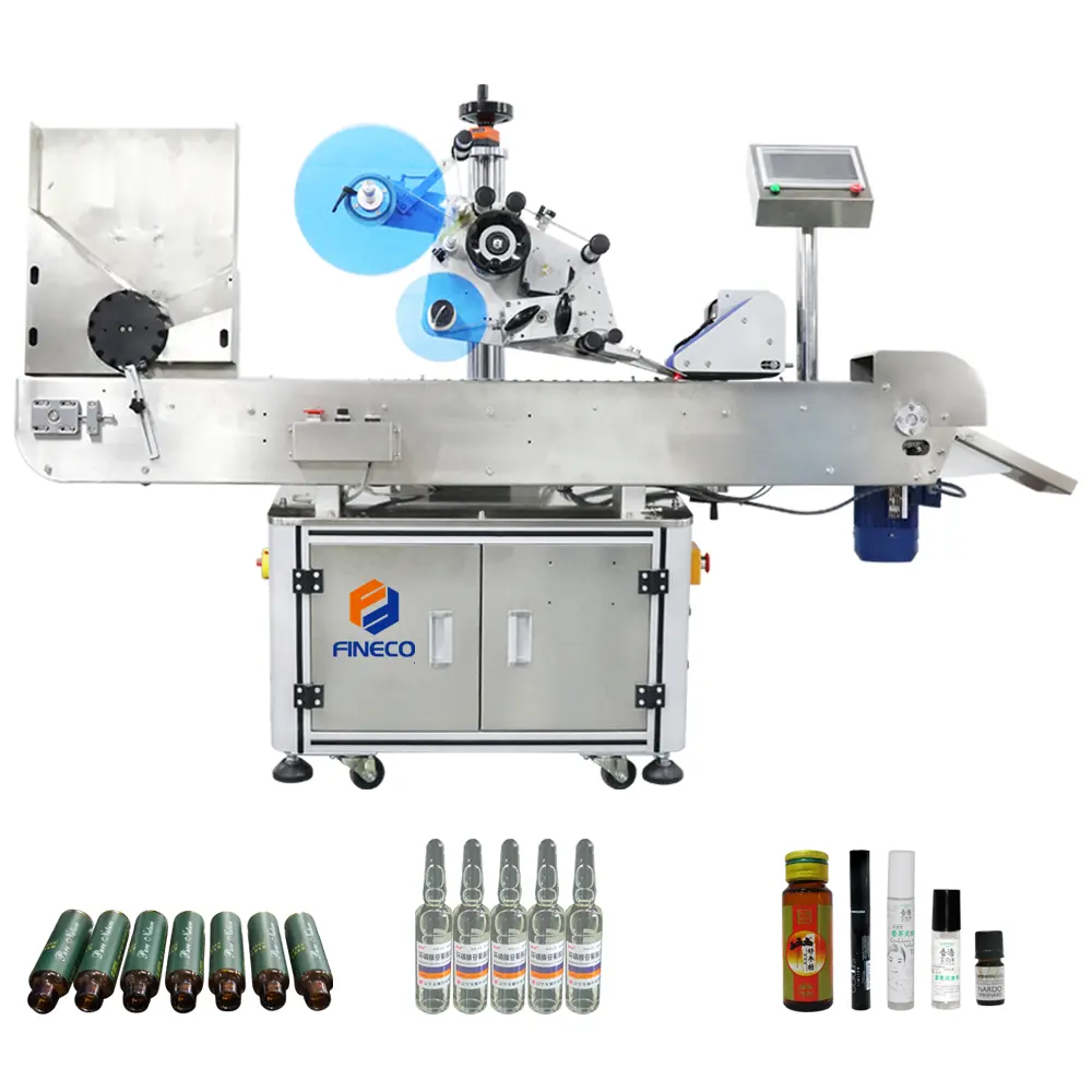 FK807 Hot sale Horizontal labeler Sitkcer Soft blood Composite Paper test tube applicator tube-labeling-machine