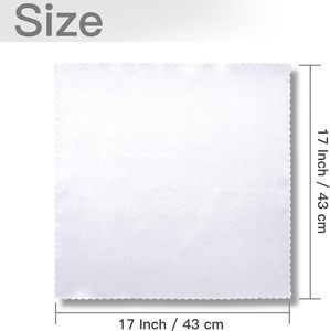 Serviettes de table en polyester jacquard faites à la main, personnalisées pour banquets, restaurants et hôtels, service OEM en gros, en stock, blanches - Product Image 5