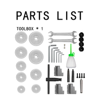 Torno de metal manual de alta precisión para mesa, 220V, para roscado y perforación de tacos de billar de madera, mini máquina.