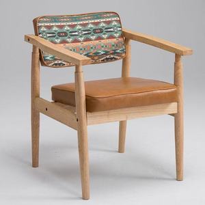 <span class=keywords><strong>Silla</strong></span> de Comedor Tapizada en Cuero Contemporáneo, Patas de Madera Duraderas, Diseño Ecológico para Dormitorio, <span class=keywords><strong>Restaurante</strong></span>, Hotel, Balcón - Product Image 4