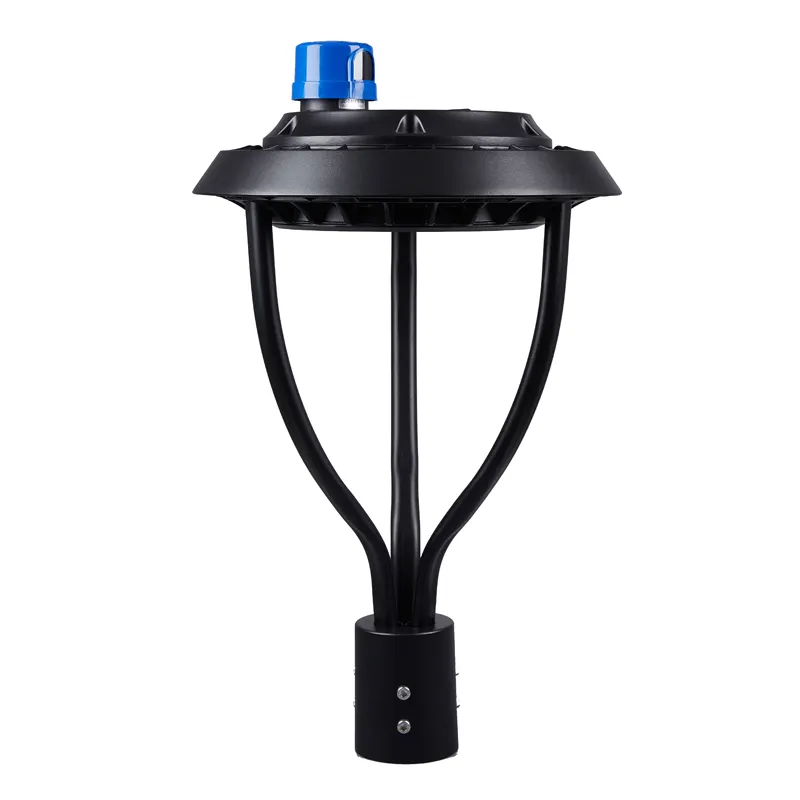 Best seller circular Motion-activated/motion sensor post top area light 100w outdoor led garden post top lantern
