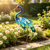 Statue de jardin paon style paix, décoration de mariage pour patio, pelouse et aménagement paysager - Vente en gros