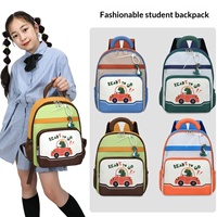 Sac à dos pour enfants de 3 à 6 ans, sac d'école maternelle à motif de dessin animé, mignon, léger, en tissu Oxford, en nylon, avec coussin d'air