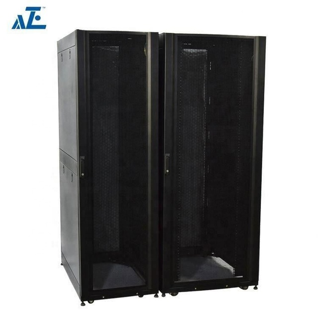 Custom 52U ANSI Compliant Data Center Colocation Network Rack Enclosure Server Cabinet 1 Year Warranty Stock SPCC Steel IP20