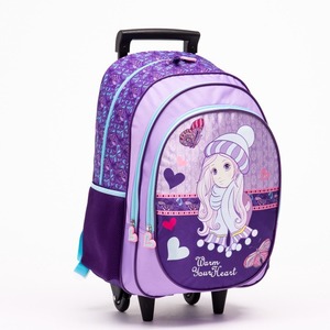 Functional Back to <b>school</b> trolley <b>backpack</b> for girl - Product Image 3
