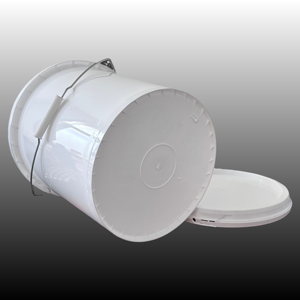 Seau en plastique PP de <span class=keywords><strong>10</strong></span> <span class=keywords><strong>L</strong></span> de qualité alimentaire, recyclable et écologique, avec poignée et couvercle hermétique pour peintures liquides, <span class=keywords><strong>essence</strong></span> et eau - Vente en gros - Product Image 3