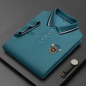 2024 haute qualité conception personnalisée Polo à manches courtes hommes séchage rapide Golf Polo confortable uniforme t-shirt pour hommes