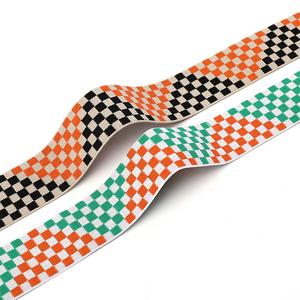 Bán Buôn Tùy Chỉnh In Đầy Màu Sắc Nhãn Mềm Polyester Dệt Dệt Kim Cương Ban Nhạc Đàn Hồi - Product Image 1