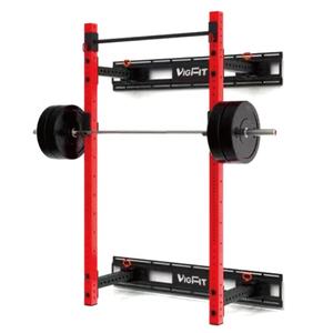 壁掛け式メタルスクワットラック（プルバー付き）多機能ジム機器 パワー クロスフィットラック ブラックマット - Product Image 1