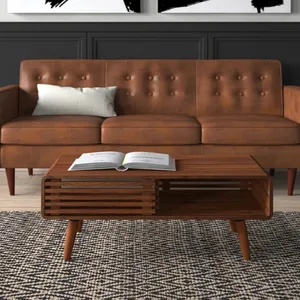 Phong cách hiện đại bằng gỗ trung tâm bảng tre cuối bảng, rắn gỗ sang trọng bàn cà phê cho đồ nội thất phòng khách