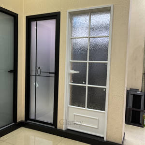 Nouveau style utilisé portes <span class=keywords><strong>d</strong></span>'<span class=keywords><strong>entrée</strong></span> fenêtres en aluminium cadre mince salle de bain poche véranda verre <span class=keywords><strong>porte</strong></span> de grange coulissante - Product Image 5
