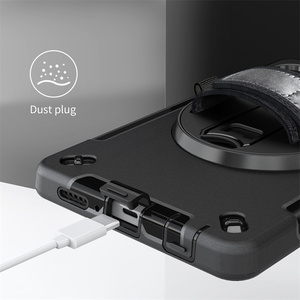 [ Étui pour <span class=keywords><strong>Samsung</strong></span> Tab A9 ] Étui de <span class=keywords><strong>tablette</strong></span> antichoc avec support de main rotatif à 360 degrés pour <span class=keywords><strong>tablette</strong></span> <span class=keywords><strong>Samsung</strong></span> Galaxy Tab A9 8,7 pouces SM-X110 - Product Image 3