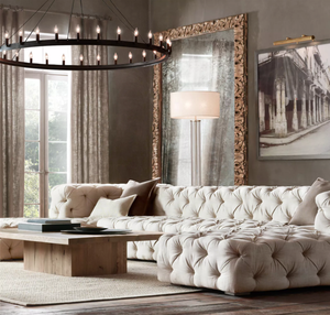<span class=keywords><strong>Lampadario</strong></span> a Soffitto in Ferro Stile Globo, Illuminazione Moderna per Soggiorno e Ristorante, Lampada Vintage Camino, <span class=keywords><strong>Candelabro</strong></span> Rotondo 73\" Cozee L36 - Product Image 4