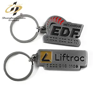 יצרן אבץ סגסוגת מתכת Keychain מותאם אישית לוגו מכתב עיצוב עתיק כסף רך אמייל מחזיקי מפתחות Keyholders