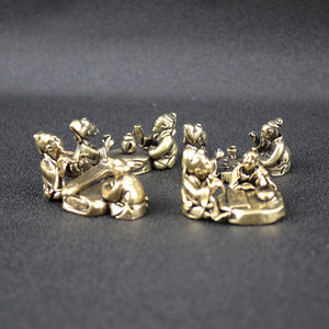 Brass Tabletop Ornaments Irregular Shape Hand Crafted For Collection Chinese Cultural Artifacts - Product Image 2