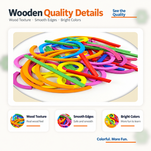 Jouets en bois Montessori, jouet éducatif, puzzle pour bébé, blocs de formes, cartes, formes pour les tout-petits, enfants, apprentissage précoce à domicile, vente en gros - Product Image 3
