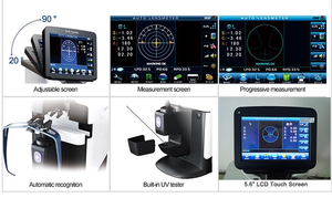 핫 세일 메모리 기능 LCD 터치 스크린 자동 렌즈계 광학 렌즈계 디지털 렌즈 미터 렌즈계 - Product Image 4