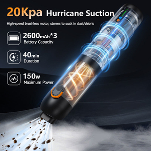 20000Pa <strong>Cordless</strong> Home <strong>Vacuum</strong> <strong>Cleaner</strong> Powerful Brushless Motor Aluminium <strong>Mini</strong> Portable <strong>Handheld</strong> <strong>Vacuum</strong> <strong>Cleaner</strong> for Car - Product Image 2