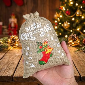Eco-Friendly Handmade Recyclable Linen Drawstring Burlap Bag Screen Printed Logo Customized Color Size Industrial Gift Packaging - Product Image 4