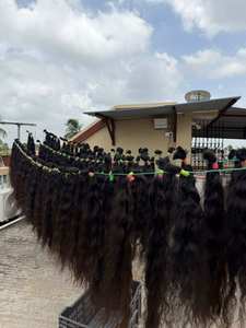 Cheveux naturels bruts d'Inde du Sud, longs et foncés, pour extensions, perruques et tresses de qualité supérieure, usage professionnel en salon de beauté - Product Image 5