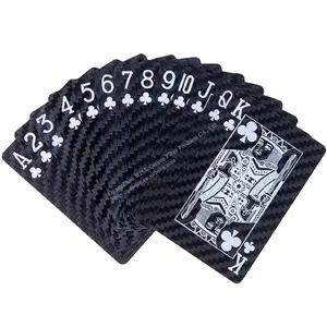 באיכות גבוהה מותאם אישית durable100 % סיבי פחמן שחור פוקר משחק כרטיס