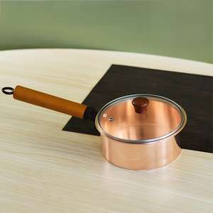 Energinox French Sourcepan Pot à confiture en cuivre avec poignées en bois pour la fabrication de bonbons - Product Image 3