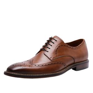 Zapatos Oxford de Vestir para Hombre, de Cuero Genuino, Hechos a Mano, de Alta Gama, Lujosos, Modernos, con Cordones, Impermeables, para Otoño - Product Image 4
