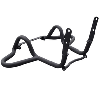 Kit d'accessoires pour moto QJMOTOR Flash 300 : barre de protection arrière, sacoche latérale en cuir et porte-bagages