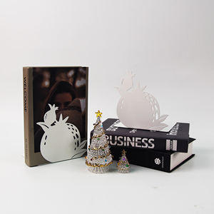 Sujetalibros en Forma de L de Metal Resistente, Colores Personalizables, Organizador Antideslizante para Libros, para Almacenamiento en Estantes de Baño, CDs y Revistas - Product Image 3