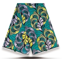 Nouveau Tissu Organza Africain Biologique Peigné et Tissé, Teint à la Cire, Motif Batik, Estampage Or, Poids Moyen, pour Filles
